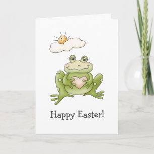 Vårtid ・ Frog Helgkort