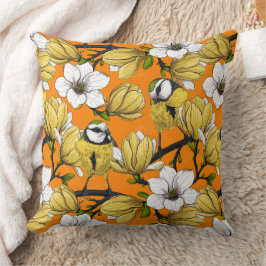 Vårtid i gult kudde