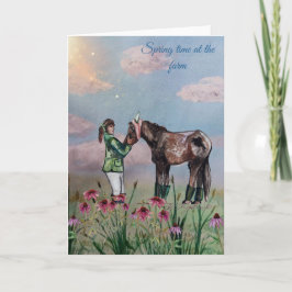 Vårtid på gården nummer tre inbjudan