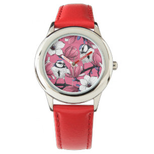 Vårtid vid rosa armbandsur