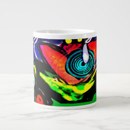 Vårtidblomma och vårgroda jumbo mugg