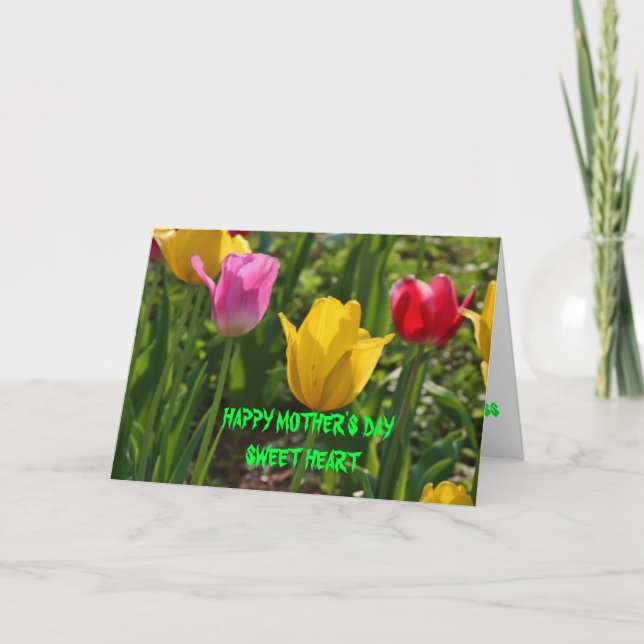 VårTime tulpan Kort (Framsida)