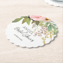 Vårträdgård Blommig brudbukett shower 