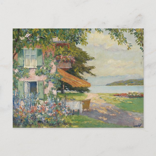 Vårträdgård i Starnberg | Edward Cucuel Vykort (Framsida)