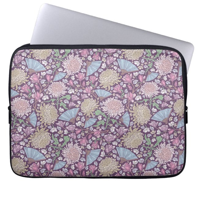 Vårträdgård Mors dag Krysantemum Mum Japan Laptop Fodral (Framsidan)