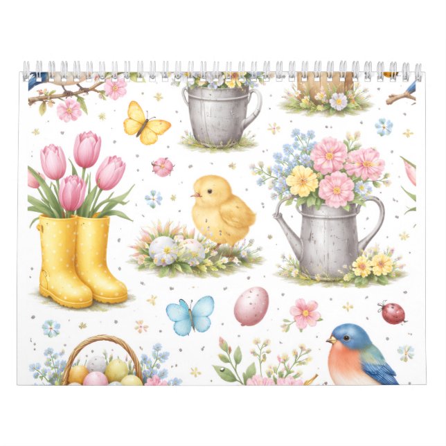 Vårträdgård påsk  kalender (Omslag)