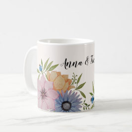 Vårträdgård Vattenfärg Beige Neutral Kaffemugg