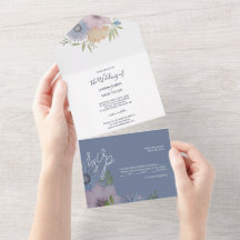 Vårträdgårdsblommor Akvarell Handmålad