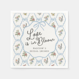 Vårträdgårdsfest Pastell Flerfärgad Bröllopsdusch Pappersservett