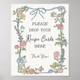 Vårträdgårdsfest Pastellblommor Dela recept Poster