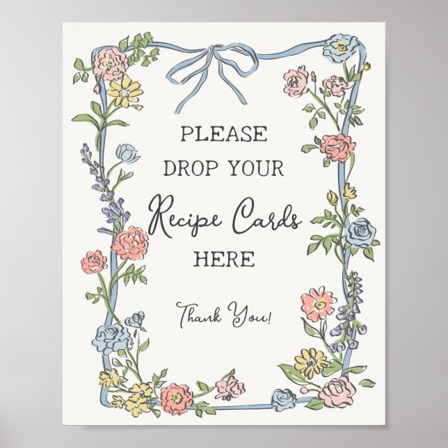 Vårträdgårdsfest Pastellfärgade blommor Dela ett r Poster (Framsidan)