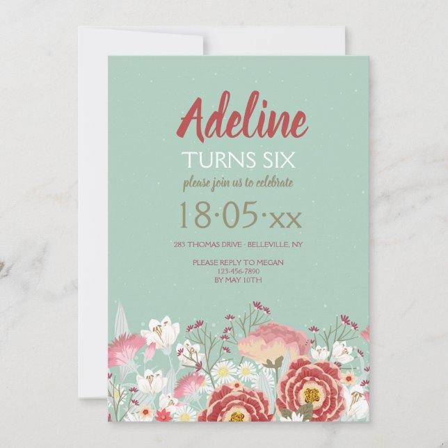 Vårträdgårdsinbjudan Inbjudningar (Framsida)