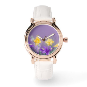 Vårträdgårdsviska Blomma Armbandsur