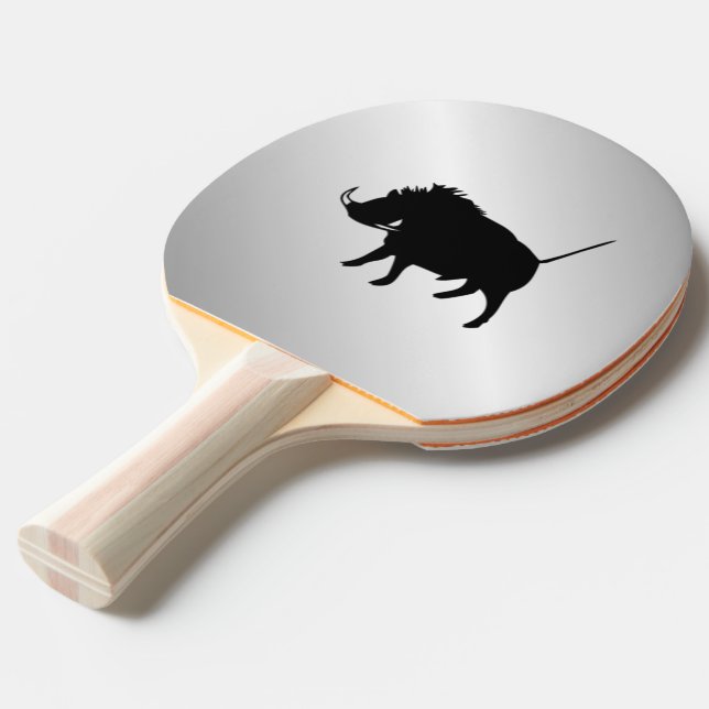Vårtsvin Silver Pingisracket (Ryggvinkel)
