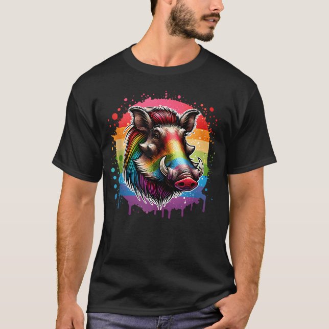 Vårtsvin T Shirt (Framsida)