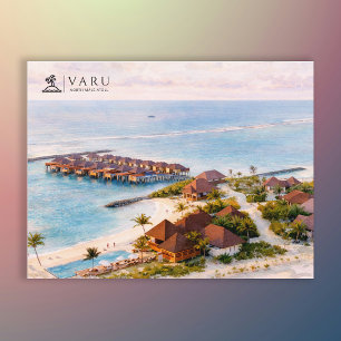 VARU, North Malé Atoll, Maldiverna Resa Vykort