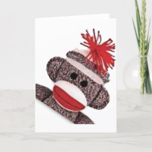 Varugåvor från sock monkey kort