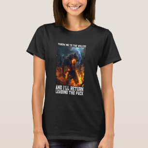 Varulv förde mig till Vargarna Cringe Alpha Varg T Shirt