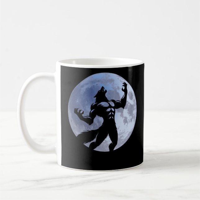 Varulv - Full Moon Kaffemugg (Vänster)