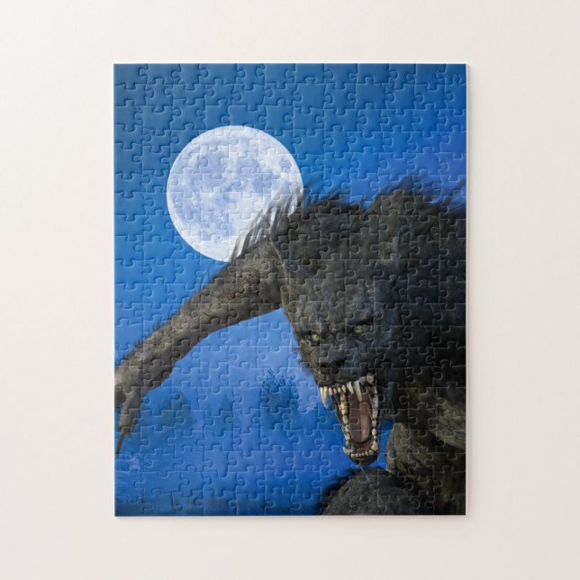 Varulv Full Moon Pussel (Vertikal)