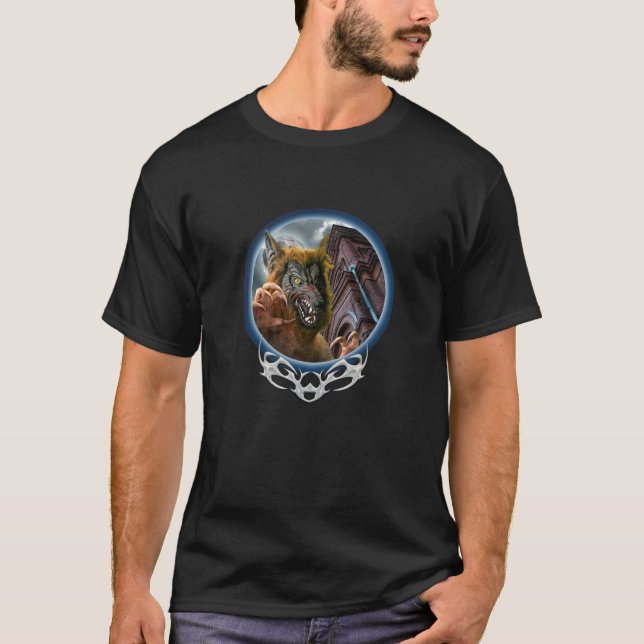 Varulv Full Moon T Shirt (Framsida)