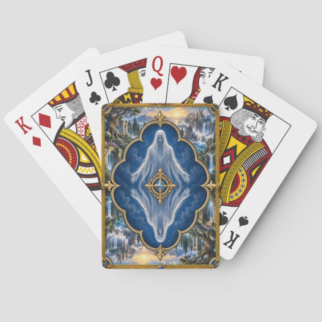 Varulv, gotisk fantasimonster casinokort (Baksidan)