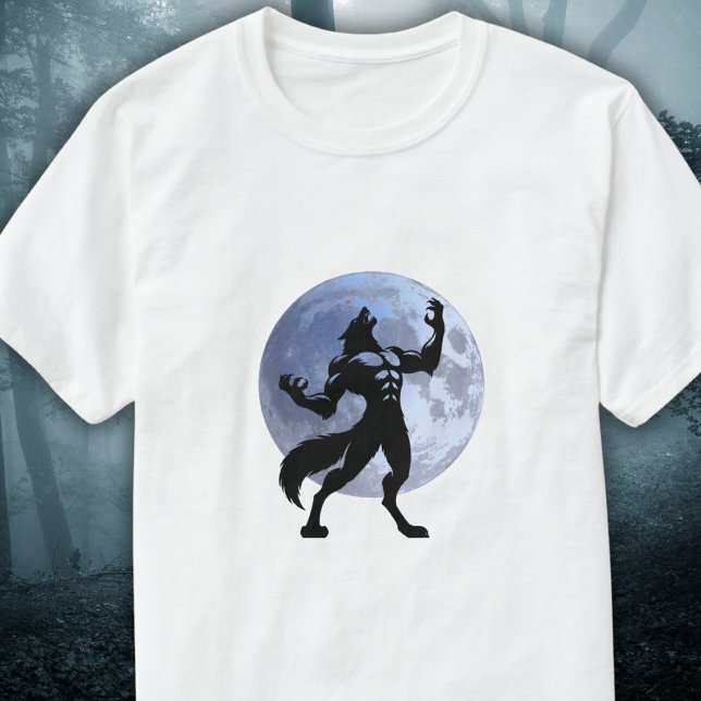 Varulv Howling - Full Moon T Shirt (Skapare uppladdad)