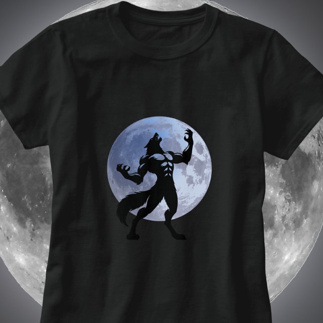 Varulv Howling - Full Moon T Shirt (Skapare uppladdad)
