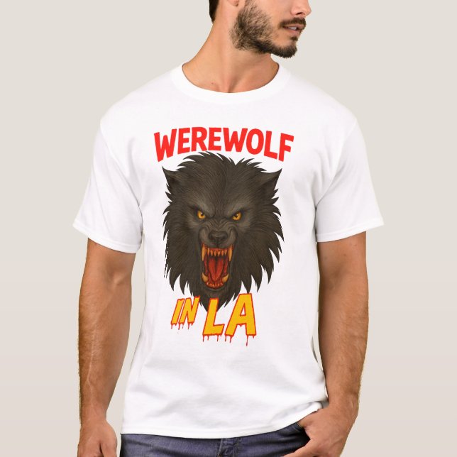 Varulv i LA vintage skräck tee  (Framsida)