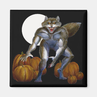 Varulv i Pumpkin Patch Magnet