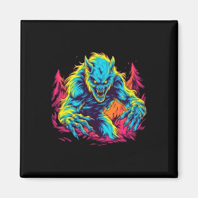 Varulv Lurass - Lunar MisChief for Halloween Magnet (Framsidan)