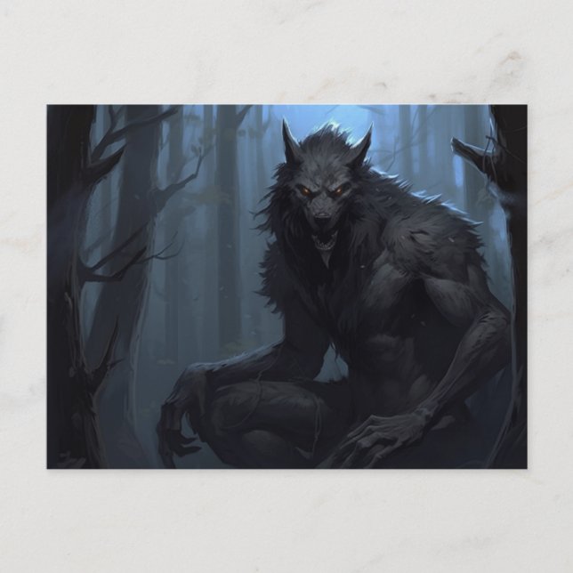 Varulv Lycan  Vykort (Framsida)