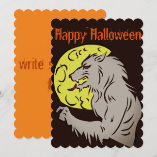 Varulv på fullmåne inbjudningar