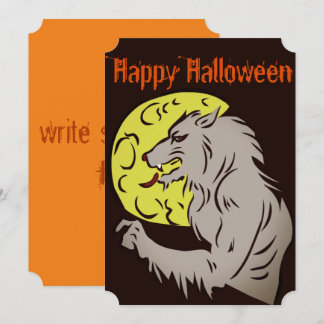 Varulv på fullt måne inbjudningar