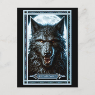 Varulv Tarotkort Vykort