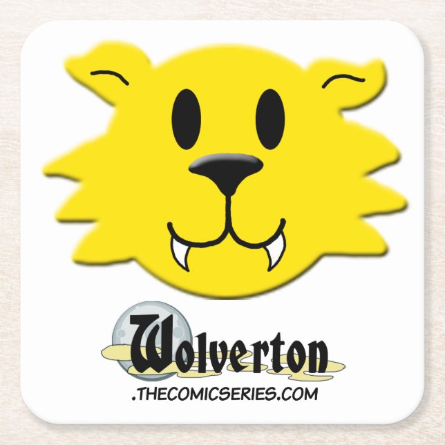 Varulv Underlägg Papper Kvadrat (Framsidan)