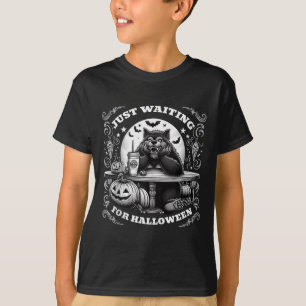 Varulv väntar bara på Halloween-taloky Scary N T Shirt