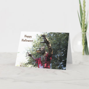 Varulv/Wolfman Halloween-kort Helgkort