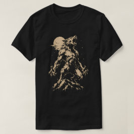 Varulv ylar mot månen - Halloween-grafik T Shirt