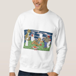 Varulvar som äter pizza Herrarnas sweatshirt