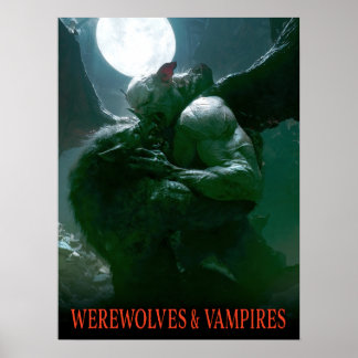 Varulvar & Vampyrer - Överhöghet Poster