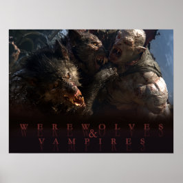 Varulvar & Vampyrer - Striden Poster