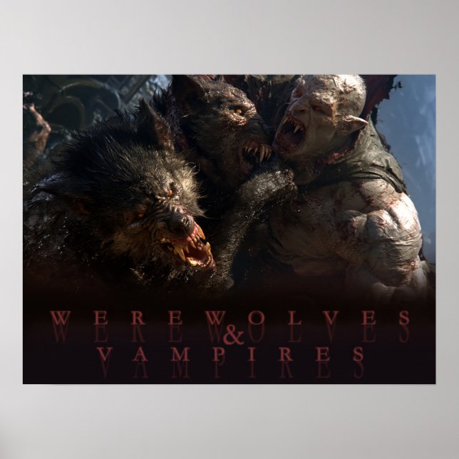 Varulvar & Vampyrer - Striden Poster (Framsidan)
