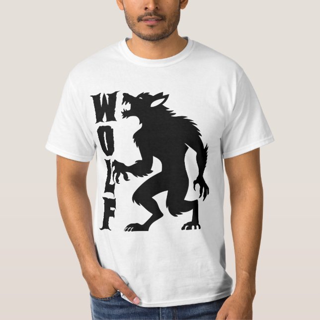 Varulvs Grafisk T-Shirt (Framsida)