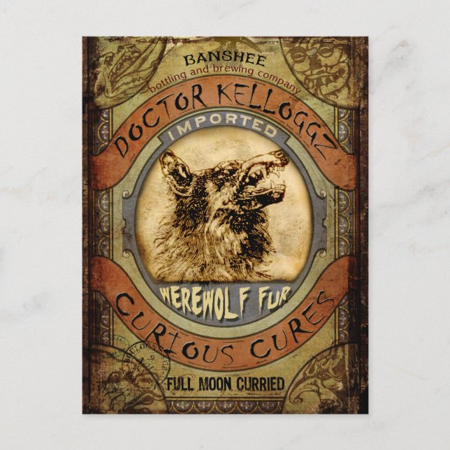 Varulvs päls vykort (Framsida)