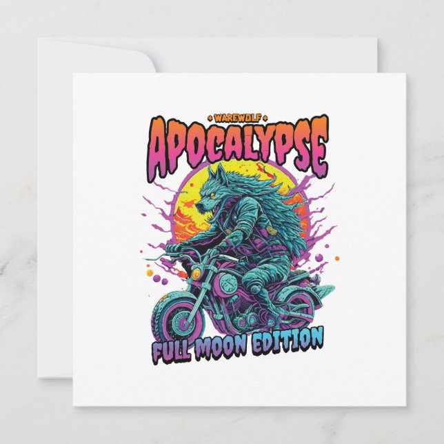 Varulvsapokalyps Inbjudningar (Framsida)