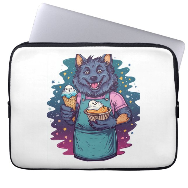 Varulvsglasskiosk Laptop Fodral (Framsidan)