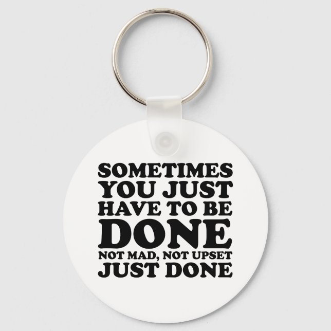 Varumärke: Relaterbart humöruttryck Inte arg Inte  Nyckelring (Framsida)