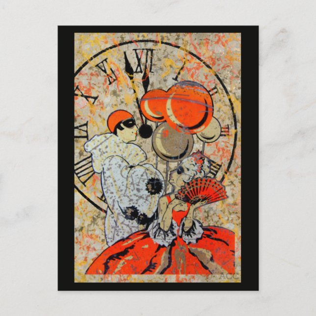 Varumärkesmaskerad par vykort (Framsida)