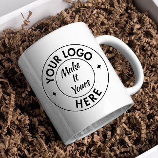 Varumärkt anpassad logotyp Företag Promotional 20o Jumbo Mugg